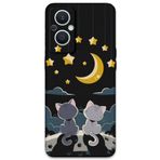 Gramaphone Oppo Reno 7 Lite ile Uyumlu Kedi Desenli Telefon Kılıfı + Ekran Koruyucu - 5809