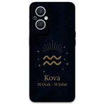 Gramaphone Oppo Reno 7 Lite ile Uyumlu Kova Burcu Desenli Telefon Kılıfı + Ekran Koruyucu - 5778