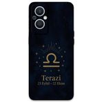 Gramaphone Oppo Reno 7 Lite ile Uyumlu Terazi Burcu Desenli Telefon Kılıfı + Ekran Koruyucu - 5774