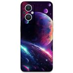 Gramaphone Oppo Reno 7 Lite ile Uyumlu Uzay Desenli Telefon Kılıfı + Ekran Koruyucu - 5862