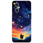 Gramaphone Oppo Reno 7 Lite ile Uyumlu Uzay Desenli Telefon Kılıfı + Ekran Koruyucu - 5863