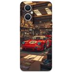 Gramaphone Oppo Reno 7 Lite Uyumlu Araba Desenli Telefon Kılıfı + Ekran Koruyucu - 5759