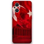 Gramaphone Oppo Reno 7 Lite Uyumlu Atatürk Desenli Telefon Kılıfı + Ekran Koruyucu - 5848