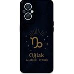 Gramaphone Oppo Reno 7 Lite Uyumlu Oğlak Burcu Desenli Telefon Kılıfı + Ekran Koruyucu - 5777
