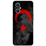 Gramaphone Oppo Reno 7 Lite Uyumlu Türk Bayrağı Desenli Telefon Kılıfı + Ekran Koruyucu - 5852
