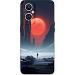 Gramaphone Oppo Reno 7 Lite Uyumlu Uzay Desenli Telefon Kılıfı + Ekran Koruyucu - 5861