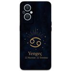 Gramaphone Oppo Reno 7 Lite Uyumlu Yengeç Burcu Desenli Telefon Kılıfı + Ekran Koruyucu - 5771