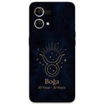 Gramaphone Oppo Reno 7 Uyumlu Boğa Burcu Desenli Telefon Kılıfı + Ekran Koruyucu - 5769
