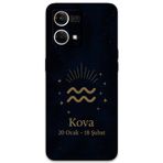 Gramaphone Oppo Reno 7 Uyumlu Kova Burcu Desenli Telefon Kılıfı + Ekran Koruyucu - 5778