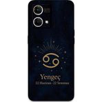 Gramaphone Oppo Reno 7 Uyumlu Yengeç Burcu Desenli Telefon Kılıfı + Ekran Koruyucu - 5771