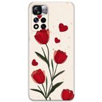 Gramaphone Poco M4 Pro 5G ile Uyumlu Çiçek Desenli Telefon Kılıfı + Ekran Koruyucu - 5789
