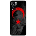 Gramaphone Poco M4 Pro 5G ile Uyumlu Türk Bayrağı Desenli Telefon Kılıfı + Ekran Koruyucu - 5852