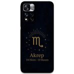 Gramaphone Poco M4 Pro 5G Uyumlu Akrep Burcu Desenli Telefon Kılıfı + Ekran Koruyucu - 5775