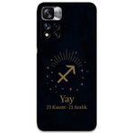 Gramaphone Poco M4 Pro 5G Uyumlu Yay Burcu Desenli Telefon Kılıfı + Ekran Koruyucu - 5776