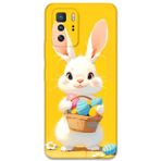 Gramaphone Poco X3 Gt Uyumlu Tavşan Desenli Telefon Kılıfı + Ekran Koruyucu - 5806