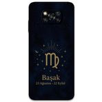 Gramaphone Poco x3 Pro ile Uyumlu Başak Burcu Desenli Telefon Kılıfı + Ekran Koruyucu - 5773