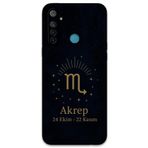 Gramaphone Realme 5i ile Uyumlu Akrep Burcu Desenli Telefon Kılıfı + Ekran Koruyucu - 5775