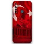 Gramaphone Realme 5i ile Uyumlu Atatürk Desenli Telefon Kılıfı + Ekran Koruyucu - 5848