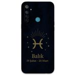 Gramaphone Realme 5i ile Uyumlu Balık Burcu Desenli Telefon Kılıfı + Ekran Koruyucu - 5779