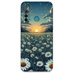 Gramaphone Realme 5i ile Uyumlu Çiçek Desenli Telefon Kılıfı + Ekran Koruyucu - 5792
