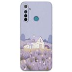 Gramaphone Realme 5i ile Uyumlu Çiçek Desenli Telefon Kılıfı + Ekran Koruyucu - 5800