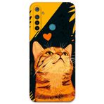 Gramaphone Realme 5i ile Uyumlu Kedi Desenli Telefon Kılıfı + Ekran Koruyucu - 5783