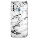 Gramaphone Realme 5i ile Uyumlu Mermer Desenli Telefon Kılıfı + Ekran Koruyucu - 5817