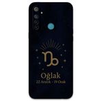Gramaphone Realme 5i ile Uyumlu Oğlak Burcu Desenli Telefon Kılıfı + Ekran Koruyucu - 5777