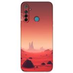 Gramaphone Realme 5i ile Uyumlu Uzay Desenli Telefon Kılıfı + Ekran Koruyucu - 5859