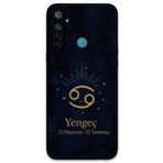 Gramaphone Realme 5i ile Uyumlu Yengeç Burcu Desenli Telefon Kılıfı + Ekran Koruyucu - 5771