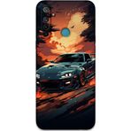 Gramaphone Realme 5İ Uyumlu Araba Desenli Telefon Kılıfı + Ekran Koruyucu - 5766