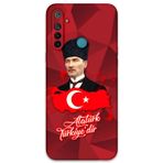 Gramaphone Realme 5İ Uyumlu Atatürk Desenli Telefon Kılıfı + Ekran Koruyucu - 5851