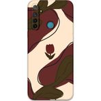 Gramaphone Realme 5İ Uyumlu Çiçek Desenli Telefon Kılıfı + Ekran Koruyucu - 5790