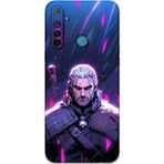 Gramaphone Realme 5İ Uyumlu Geralt Desenli Telefon Kılıfı + Ekran Koruyucu - 5826