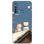 Gramaphone Realme 5İ Uyumlu Kedi Desenli Telefon Kılıfı + Ekran Koruyucu - 5780