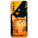 Gramaphone Realme 5İ Uyumlu Kedi Desenli Telefon Kılıfı + Ekran Koruyucu - 5783