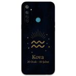 Gramaphone Realme 5İ Uyumlu Kova Burcu Desenli Telefon Kılıfı + Ekran Koruyucu - 5778