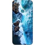 Gramaphone Realme 5İ Uyumlu Mermer Desenli Telefon Kılıfı + Ekran Koruyucu - 5810