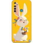 Gramaphone Realme 5İ Uyumlu Tavşan Desenli Telefon Kılıfı + Ekran Koruyucu - 5807