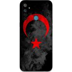 Gramaphone Realme 5İ Uyumlu Türk Bayrağı Desenli Telefon Kılıfı + Ekran Koruyucu - 5852