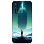 Gramaphone Realme 5İ Uyumlu Uzay Desenli Telefon Kılıfı + Ekran Koruyucu - 5864