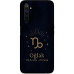 Gramaphone Realme 6 Pro Uyumlu Oğlak Burcu Desenli Telefon Kılıfı + Ekran Koruyucu - 5777