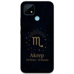 Gramaphone Realme C21 Uyumlu Akrep Burcu Desenli Telefon Kılıfı + Ekran Koruyucu - 5775