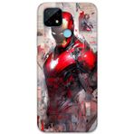 Gramaphone Realme C21 Uyumlu İronman Desenli Telefon Kılıfı + Ekran Koruyucu - 5828