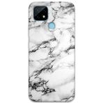 Gramaphone Realme C21 Uyumlu Mermer Desenli Telefon Kılıfı + Ekran Koruyucu - 5817