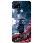 Gramaphone Realme C21 Uyumlu Samuray Desenli Telefon Kılıfı + Ekran Koruyucu - 5825