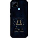 Gramaphone Realme C21 Uyumlu Terazi Burcu Desenli Telefon Kılıfı + Ekran Koruyucu - 5774
