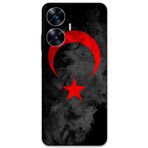 Gramaphone Realme C55 Uyumlu Türk Bayrağı Desenli Telefon Kılıfı + Ekran Koruyucu - 5852