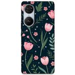 Gramaphone Reeder S19 Max Pro S Edge ile Uyumlu Çiçek Desenli Telefon Kılıfı + Ekran Koruyucu - 5788