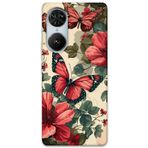 Gramaphone Reeder S19 Max Pro S Edge ile Uyumlu Kelebek Desenli Telefon Kılıfı + Ekran Koruyucu - 5795